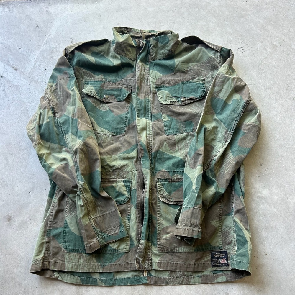 Denim & Supply Ralph Lauren Belgian Brushstroke Camo Field Jacket XL Mens